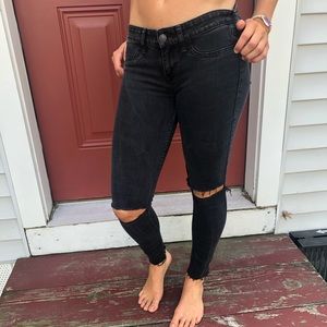 Hollister black skinny jeans